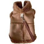 Chaleco Estilo Shearling con Cuello Afelpado